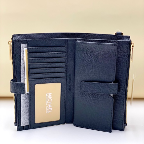 Michael Kors Wallet Wristlet Phone Case Black - Picture 4 of 8